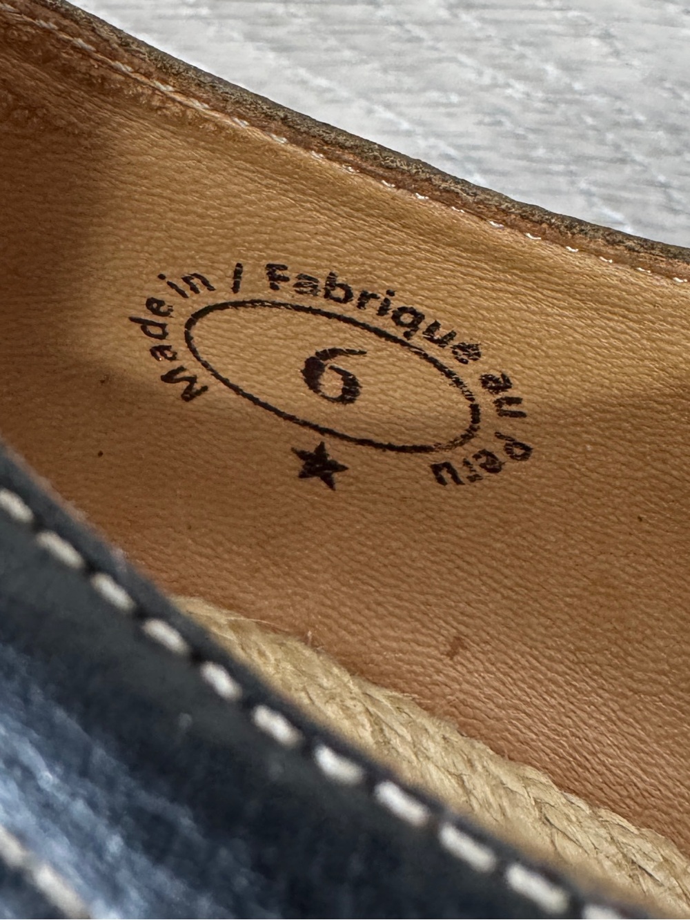 John Fluevog Espadrille Martin Platform Oxfords Black Leather Sz 6 Rare - Picture 10 of 11